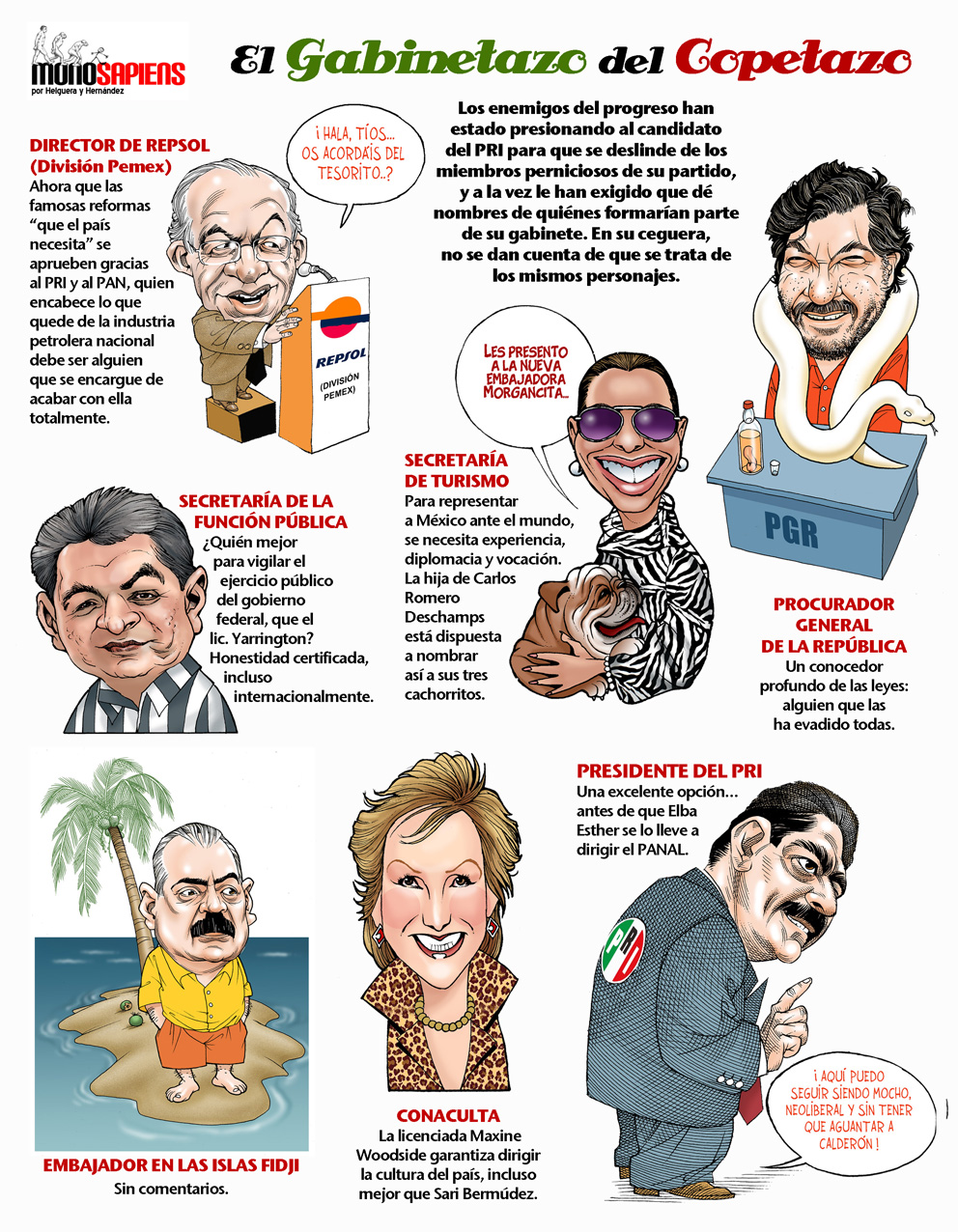 El gabinetazo del copetazo